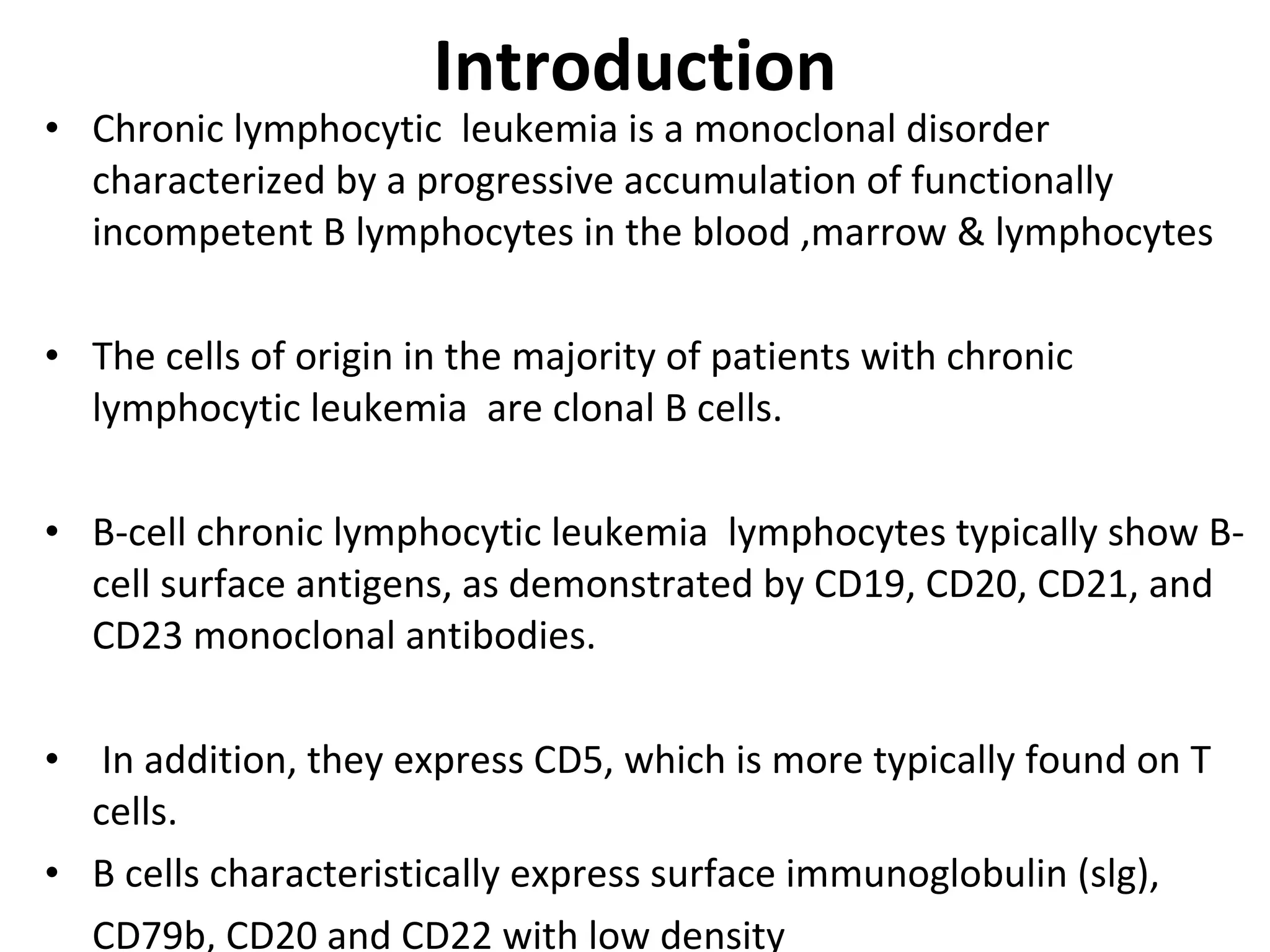 Chronic Lymphatic Leukaemia | PPT