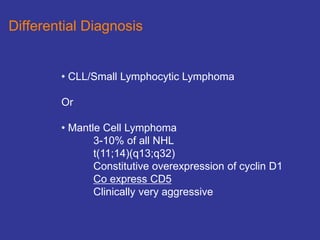Chronic Lymphocytic Leukemia ,laboratory findings, | PPT | Blood ...