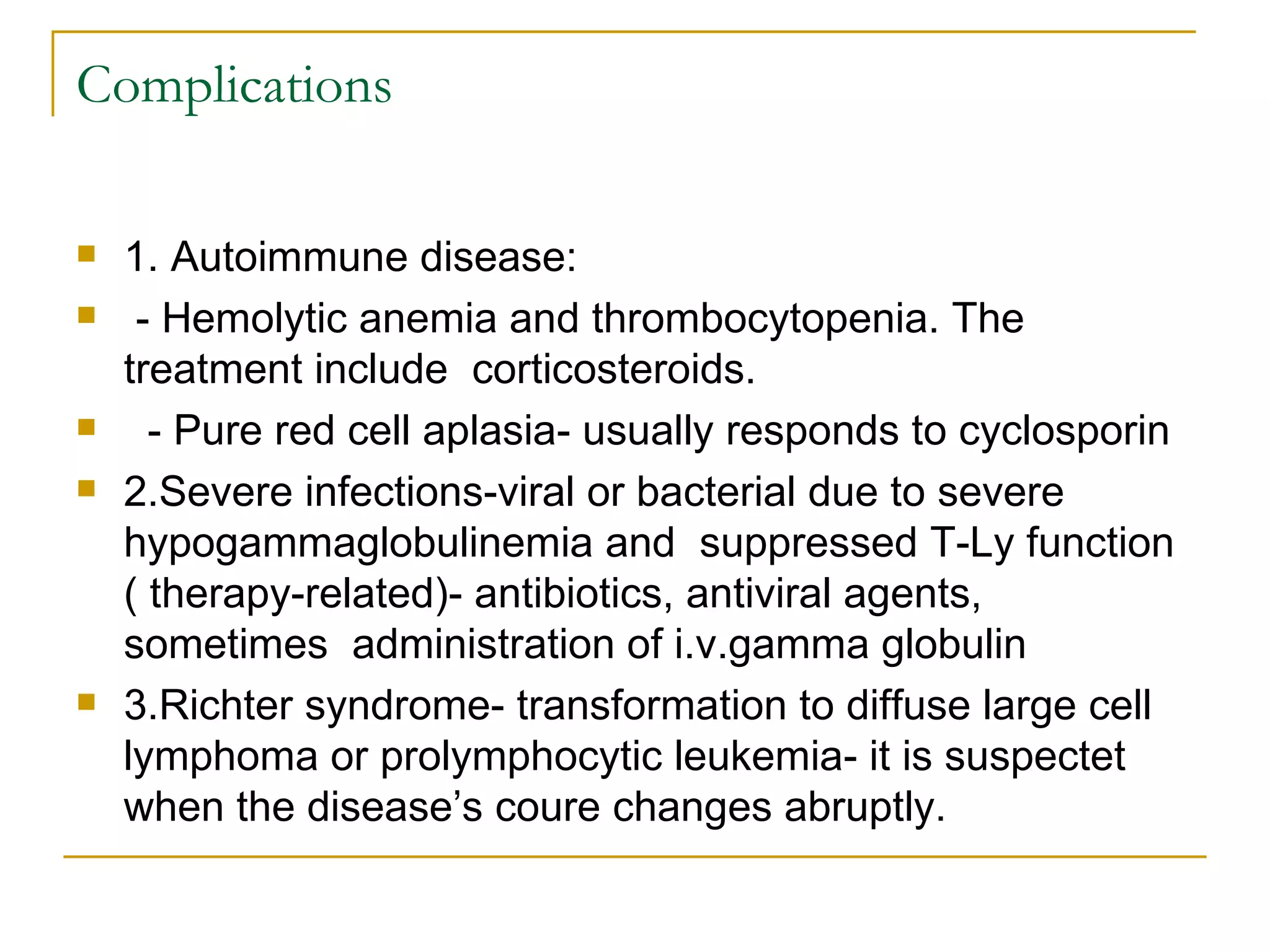 Chronic lymphocytic leukemia | PPT