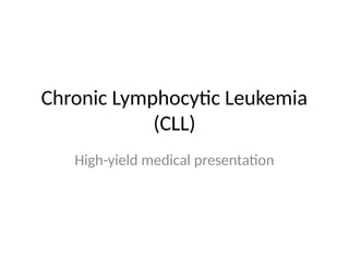 Comprehensive Overview of Chronic Lymphocytic Leukemia (CLL) Diagnosis ...