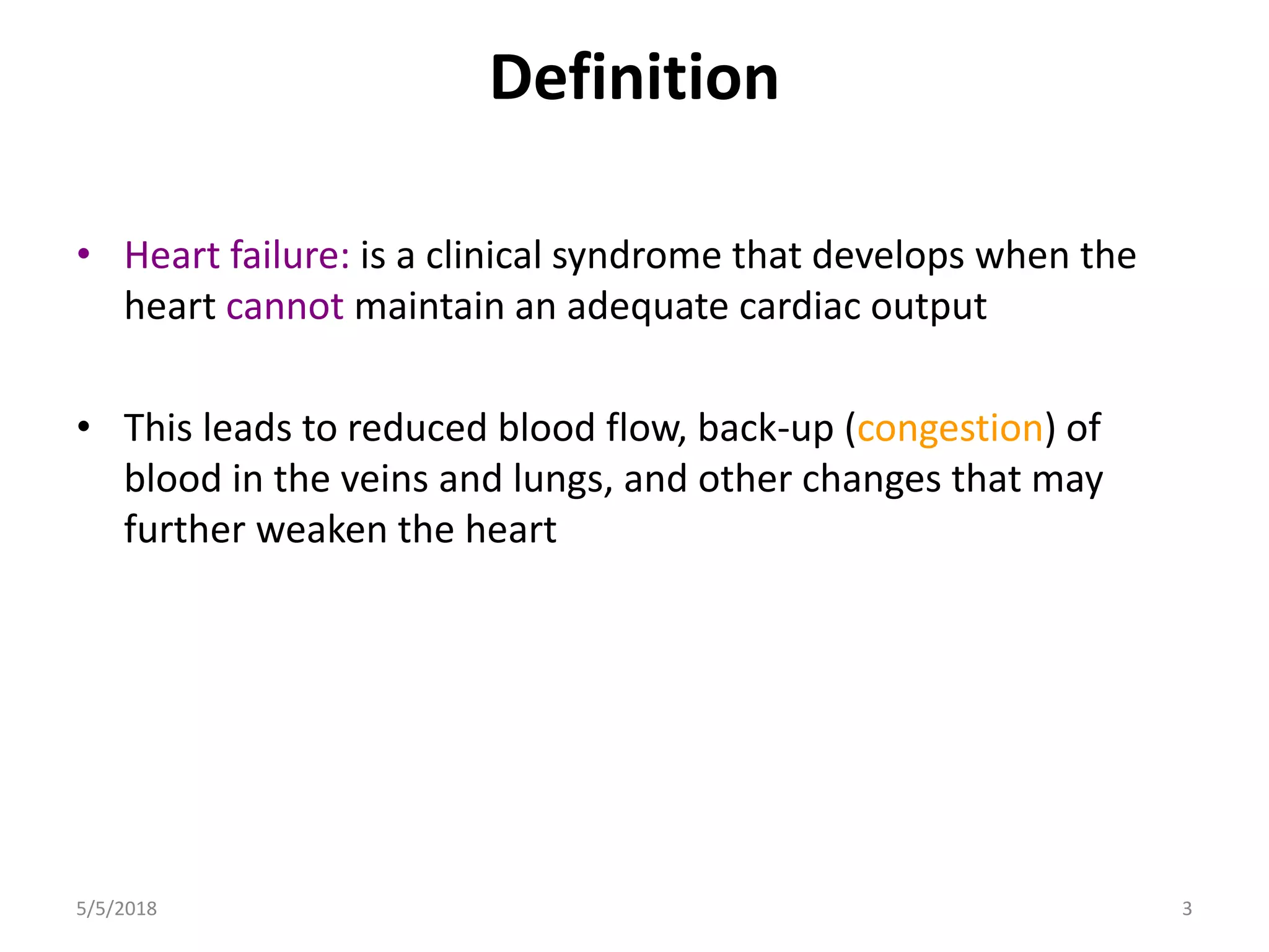 Chronic management of congestive heart failure | PPT