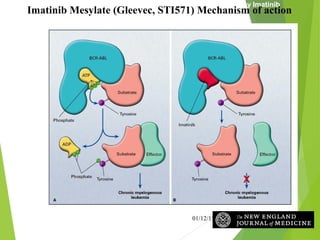 Savage, D. G. et al. N Engl J Med 2002;346:683-693
Mechanism of Action of BCR-ABL and of Its Inhibition by Imatinib
01/12/15 27
Imatinib Mesylate (Gleevec, STI571) Mechanism of action
 
