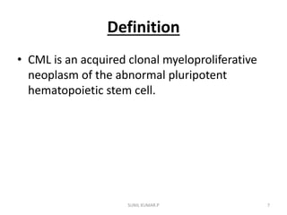Chronic myelogenous leukemia | PPTX