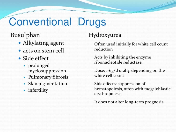 Hydrea Long Term Side Effects