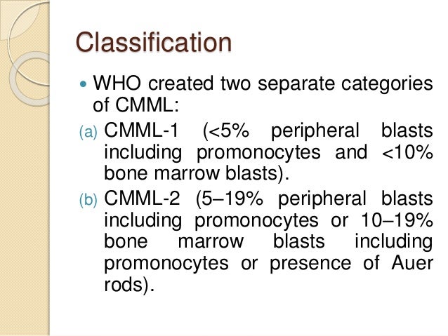 Chronic myelomonocytic leukemia (cmml)