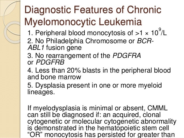 Chronic myelomonocytic leukemia (cmml)
