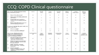Crdq Questionnaire.pdf Chronic Obstructive Pulmonary Disease (COPD) by Dr Kemi Dele | PPTX