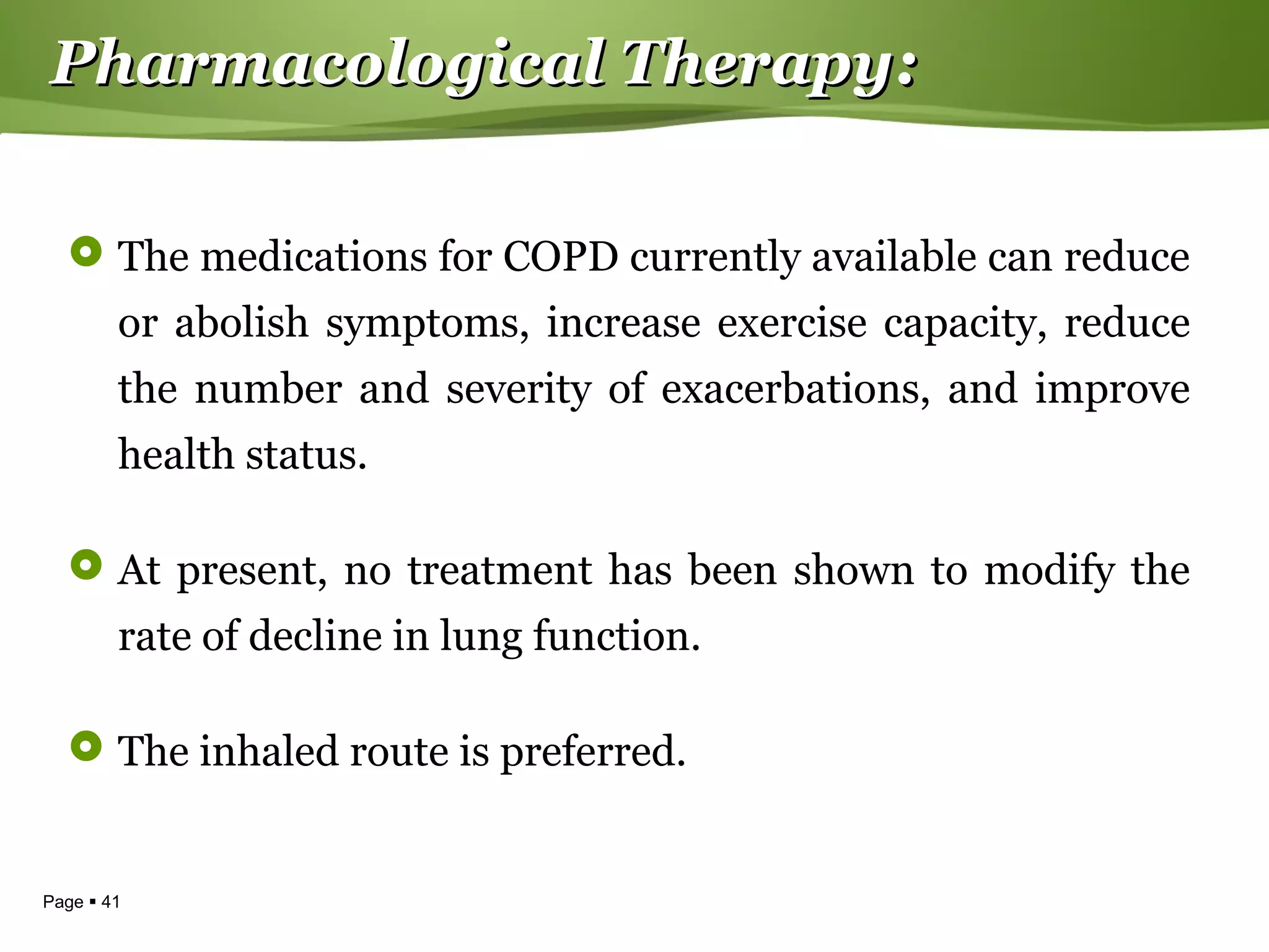 Chronic obstructive pulmonary disease | PPT
