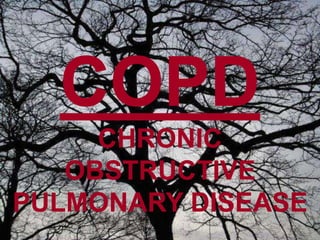 COPD
CHRONIC
OBSTRUCTIVE
PULMONARY DISEASE
 
