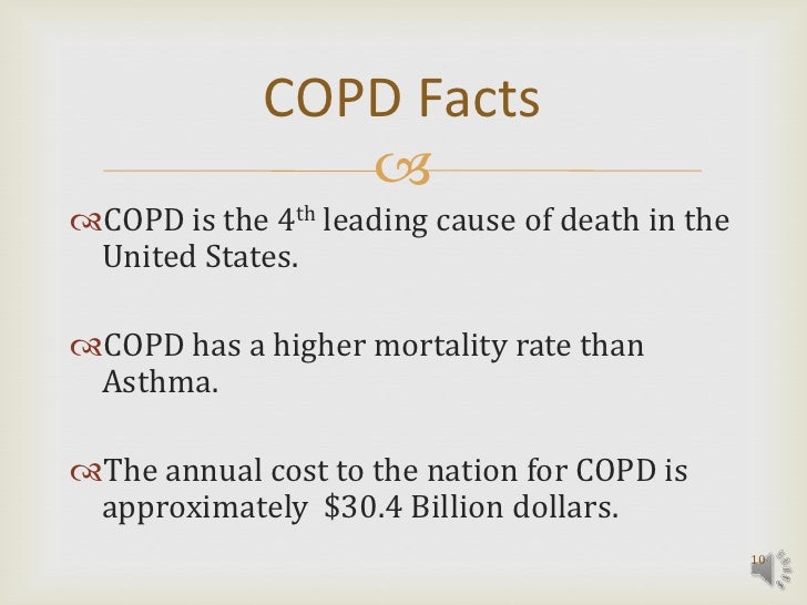 Chronic obstructive pulmonary disease (copd) power point