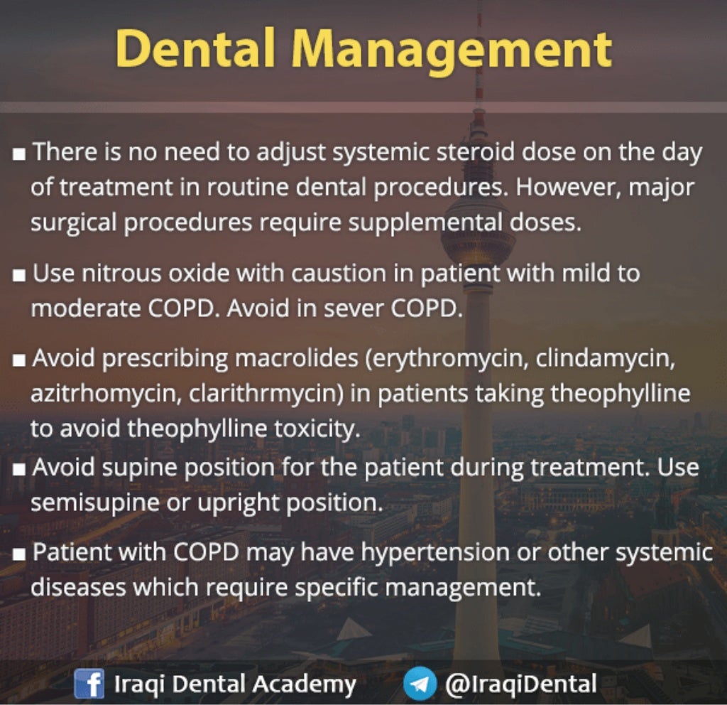Chronic Obstructive Pulmonary Disease Dental Management Slides