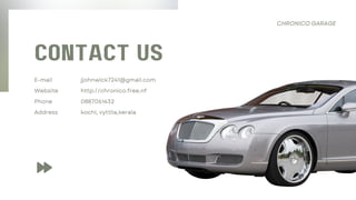 CHRONICO GARAGE : USED CARS AND BIKES IN KOCHI | PDF