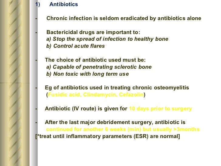 Chronic osteomyelitis