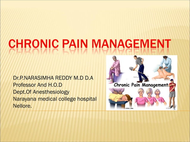 Chronic pain management PPT