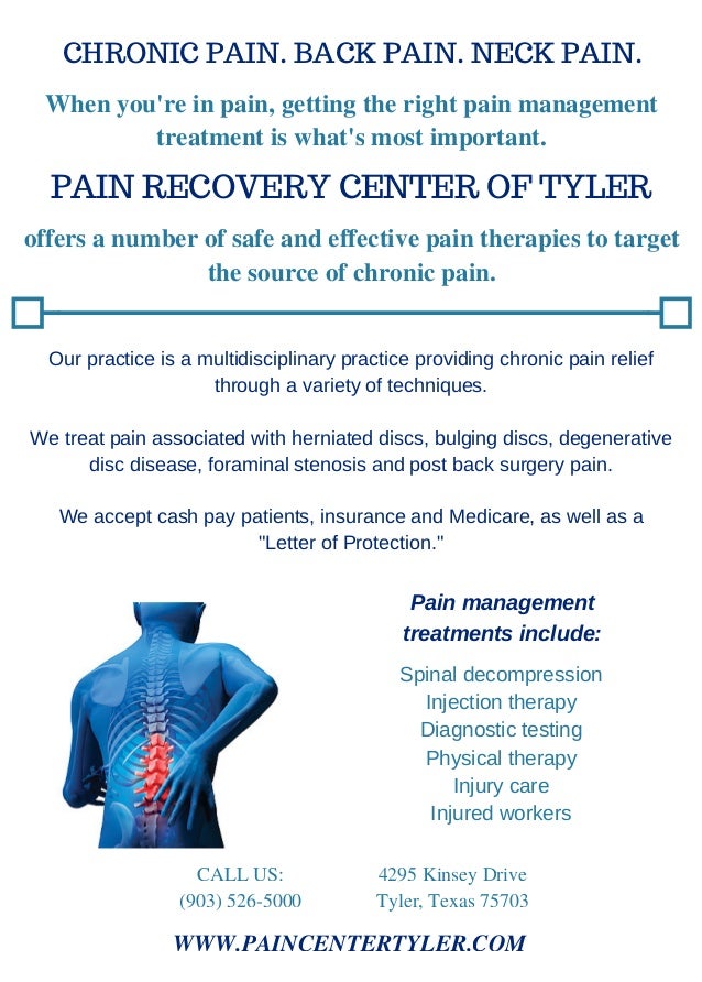 Pain Management Tyler Texas Pain Recovery Center of Tyler