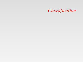 Classification
 