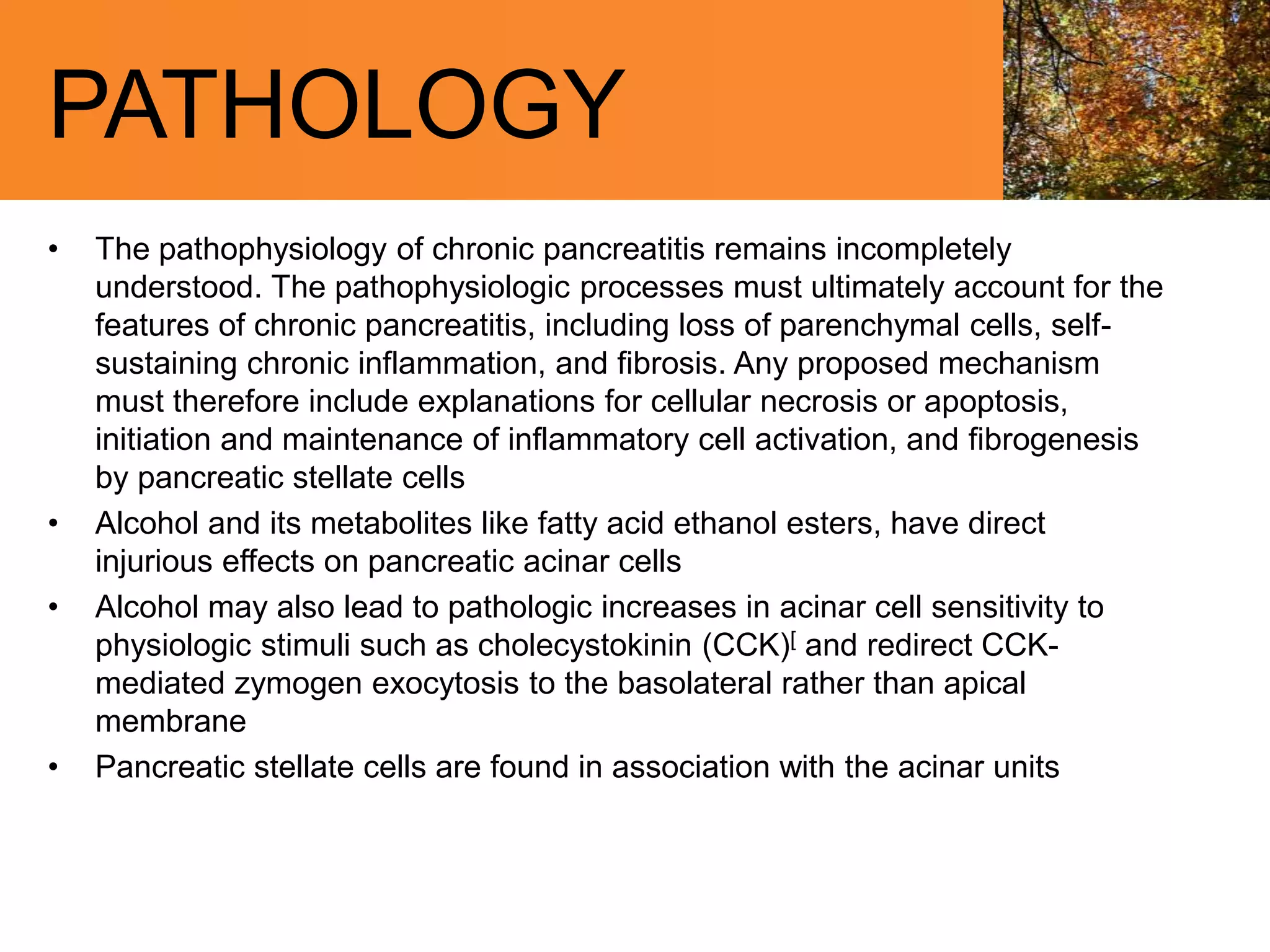 Chronic pancreatitis | PPTX