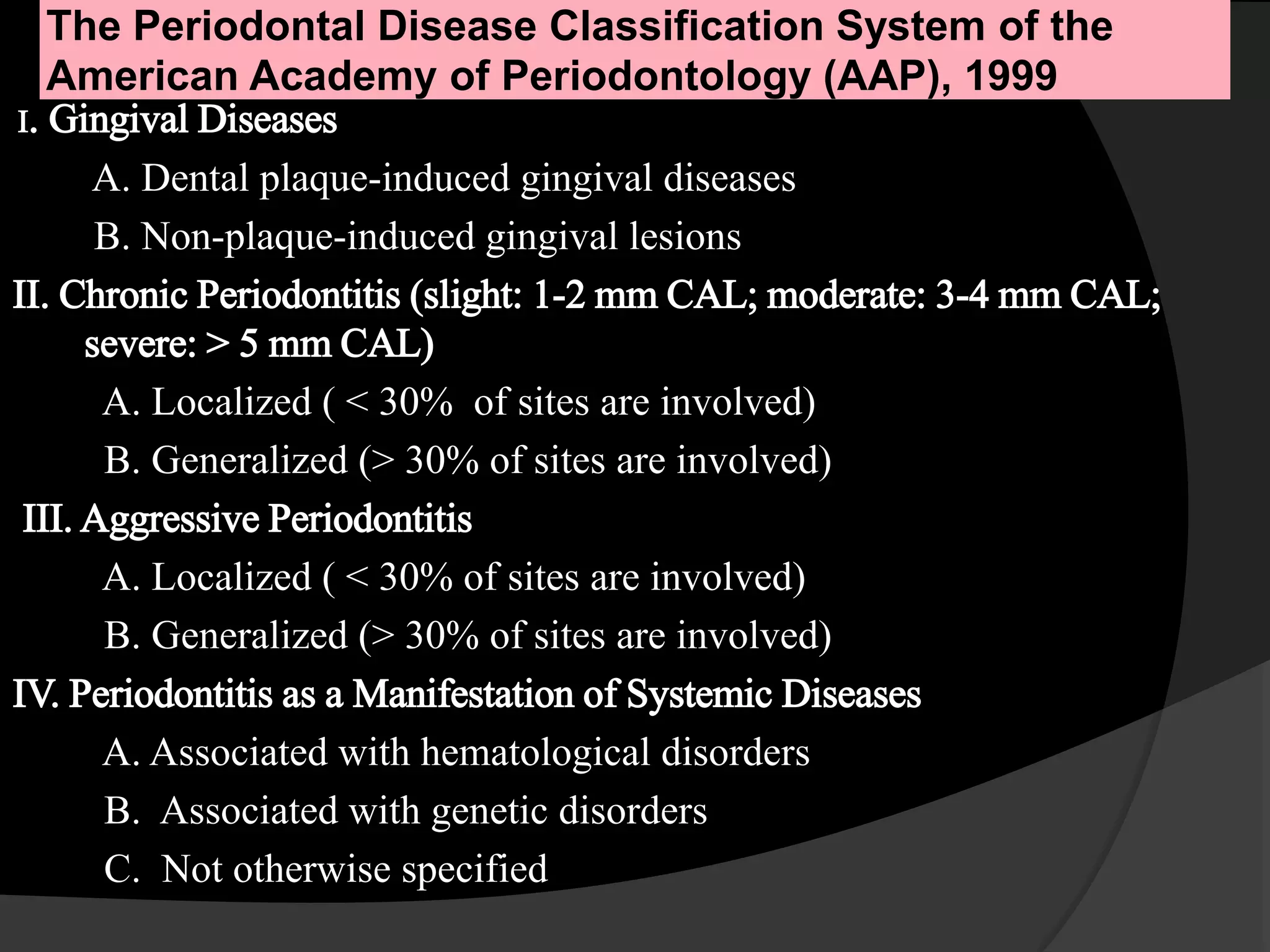 Chronic periodontitis | PPTX