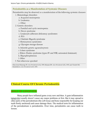 Chronic periodontitis | PDF