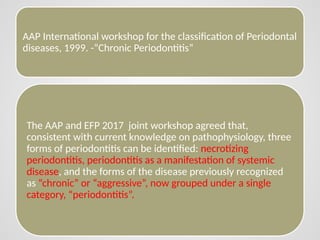 Chronic periodontitis IS A DISEASE OF PERIODONTIUM.pptx