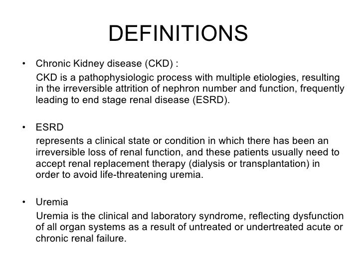 Chronic renal failure（2010505）