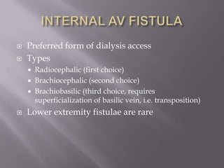 Chronic renal failure, surgical management | PPTX