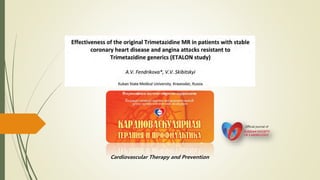 Official journal of
Cardiovascular Therapy and Prevention
 
