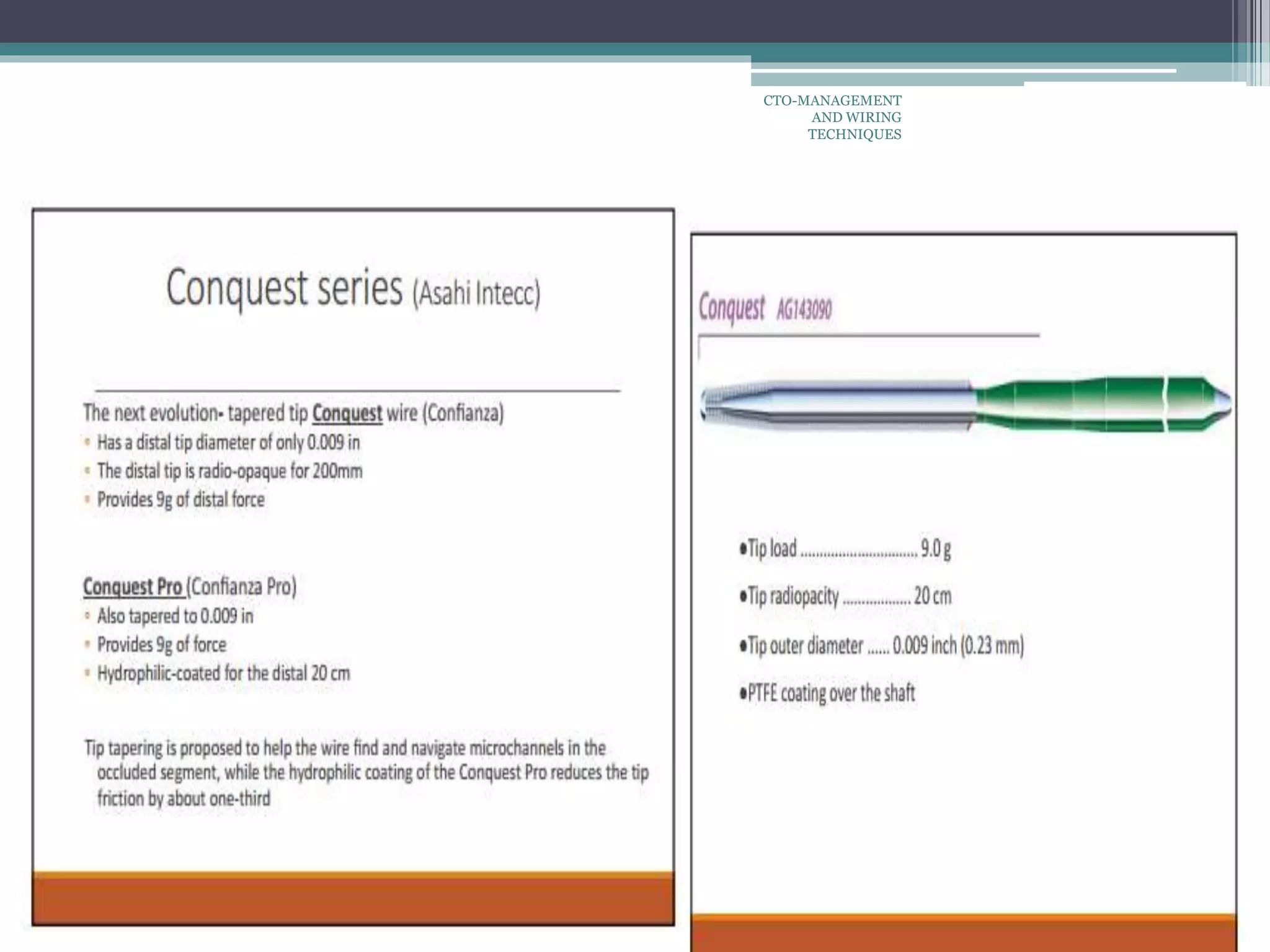 CONQUEST SERIES
CTO-MANAGEMENT
AND WIRING
TECHNIQUES
 
