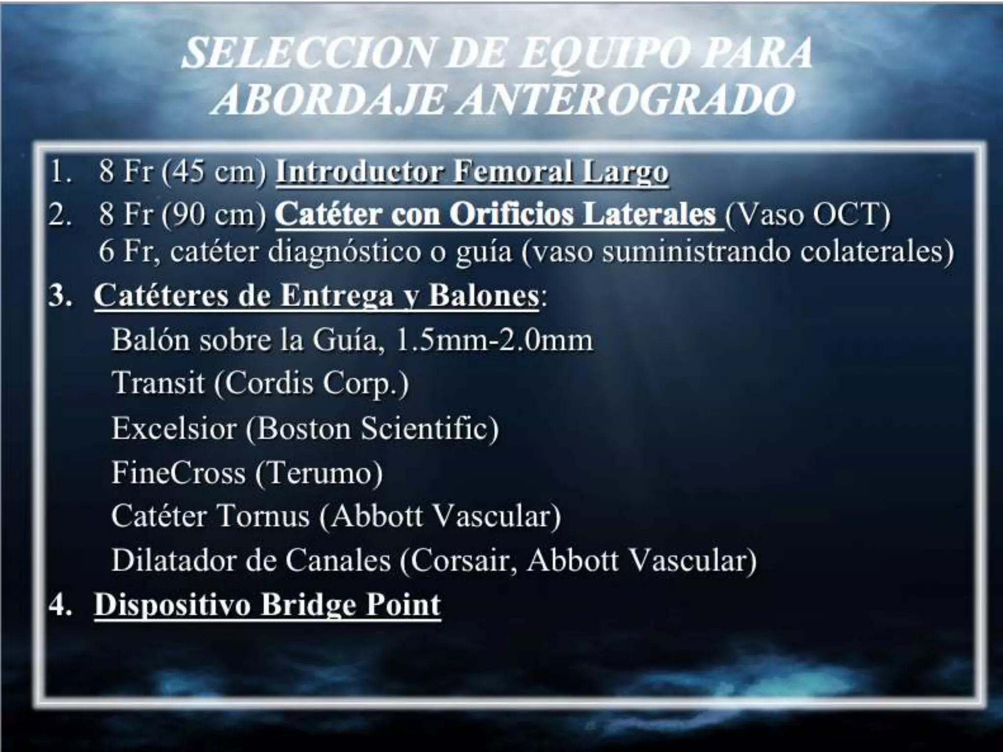 INTERVENTIONAL TECHNIQUES IN CHRONIC TOTAL OCCLUSIONS