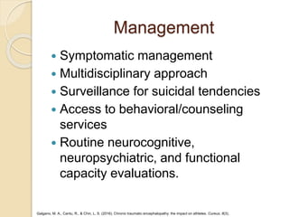 Chronic Traumatic Encephalopathy in Sports | PPTX