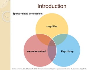 Chronic Traumatic Encephalopathy in Sports | PPTX
