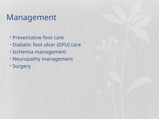 Dfu Management Chronic Wound Management for nursing presentation | PPTX
