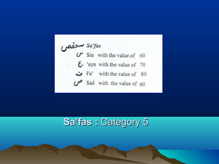 Sa’fas :Sa’fas : Category 5Category 5
 