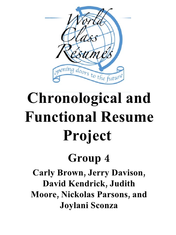 chronological functional resumes