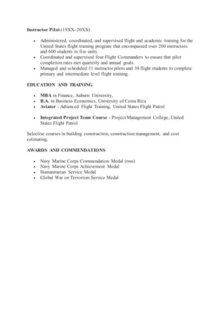 Chronological resume example | DOCX