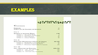 EXAMPLES
 