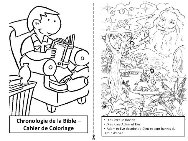 chronologie de la bible cahier de coloriage