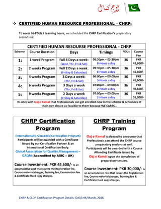 Chrp cldp certification program details PDF Chrp cldp certification program details PDF