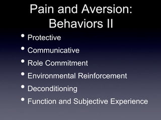 Chronic Pain and Psychoapathology | PPT