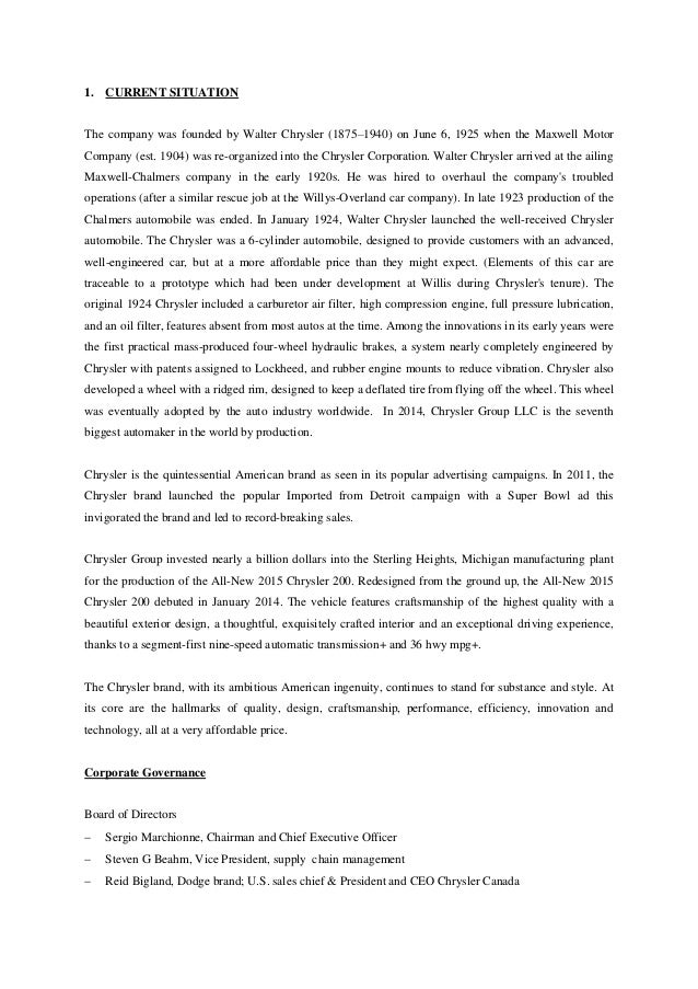 Chrysler case study 2004-2009 image