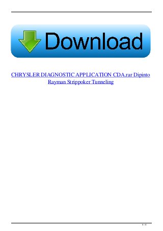 Chrysler diagnostic application