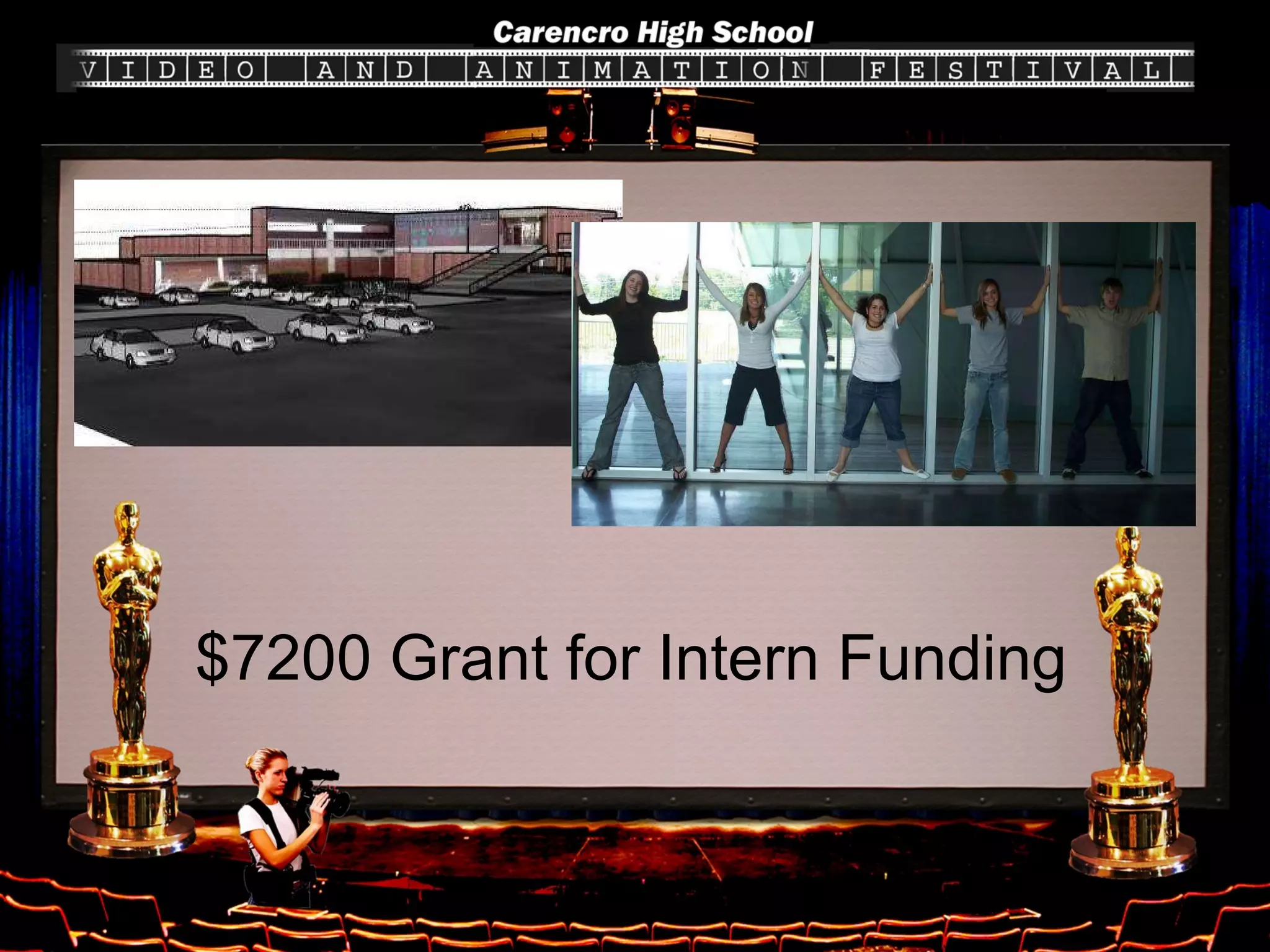 $7200 Grant for Intern Funding 
