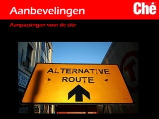 Aanbevelingen Aanpassingen voor de site   