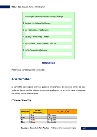 Ingles modulo 2 | PDF
