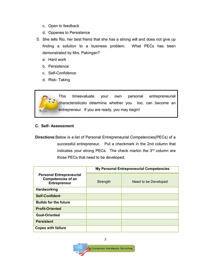 K-12 Grade 9 - Computer Hardware Servicing ICT Learning Material | PDF ...