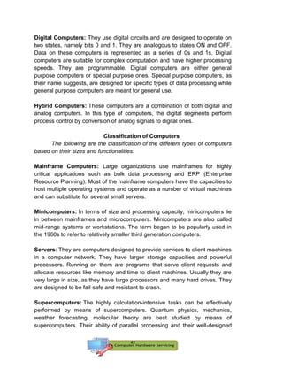 K-12 Grade 9 - Computer Hardware Servicing ICT Learning Material | PDF
