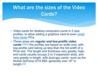 Computer Card Sizes Video Card (chs) | PPTX