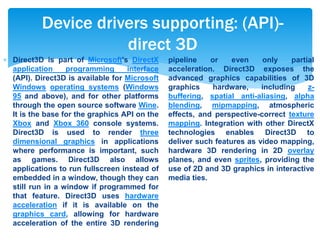 Direct3d Api Video Card (chs) | PPTX