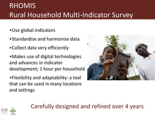 Efficient data collection from rural households – is RHOMIS for you?