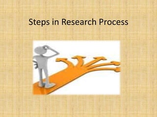 Steps in Research Process 